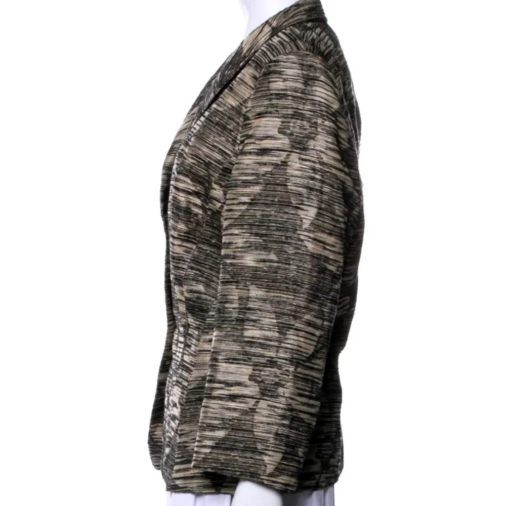 Lafayette 148 New York Size 18 Textured Jacquard Cotton Linen Blazer Jacket - Picture 2 of 9